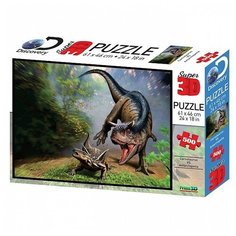 Пазл Prime 3D Карнотавр против антарктопельты (10330), 500 дет.