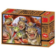 Пазл Prime 3D Дино селфи (10132), 500 дет.