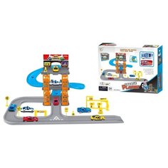 Shantou Gepai Паркинг 4-х уровневый Garage Playset P7688A-2 голубой/желтый/оранжевый/серый
