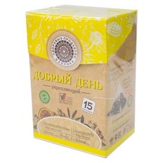 Чай черный Фабрика здоровых продуктов Добрый день Укрепляющий в пирамидках, 15 шт.
