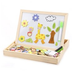 Доска для рисования детская Mapacha Чудо-чемоданчик Зоопарк (76642) натуральный