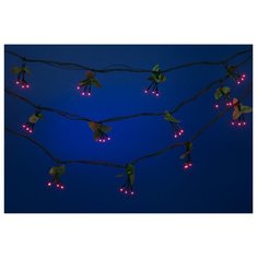 Гирлянда SNOWMEN Ягодка, 760 см, 120 ламп, красный/зеленый провод