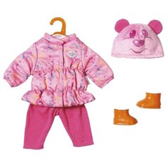Zapf Creation Комплект одежды для кукол My Little Baby Born 827352 розовый