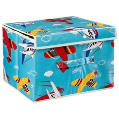 Ящик Shenzhen Toys Самолеты 25х38 см голубой