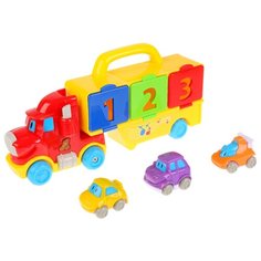 Развивающая игрушка Умка Музыкальный автовоз с игрушками мультиколор