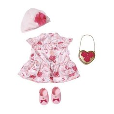 Zapf Creation Комплект одежды для куклы Baby Annabell Цветочная коллекция 702031 розовый