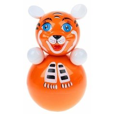Неваляшка Котовские неваляшки Тигренок (6С-008) 22 см оранжевый