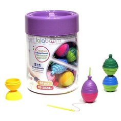 Развивающая игрушка lalaboom 5 в 1 48 предметов разноцветный