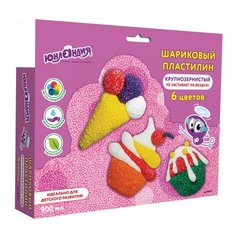 Шариковый пластилин Юнландия шариковый Юнландик кондитер 6 цветов (105027)