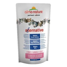Корм для кошек Almo Nature Alternative при чувствительном пищеварении, с лососем и с рисом 750 г