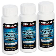 Kirkland Лосьон от выпадения волос Minoxidil 5% с пипеткой, 60 мл, 3 шт.