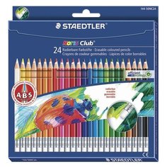Staedtler Карандаши цветные с резинкой Noris club 24 цвета (144 50NC2412)