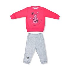 Комплект одежды LEO размер 74, розовый/серый Лео