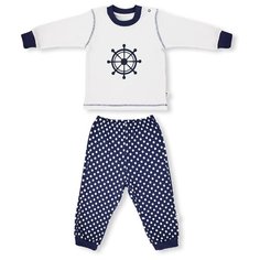 Комплект одежды LEO размер 74, синий/белый Лео