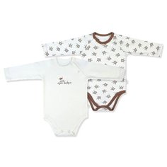 Боди LEO размер 74, экрю/кофейный Лео