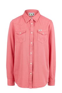 Джинсовая рубашка розового цвета Wrangler