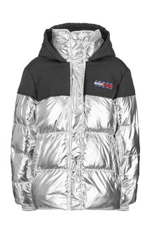 Блестящая куртка с поясом Tommy Jeans