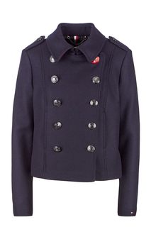 Темно-синяя куртка из шерсти Tommy Hilfiger