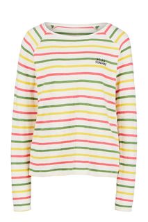 Тонкий хлопковый джемпер в полоску Tom Tailor