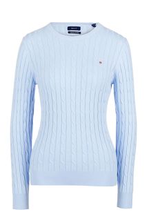 Хлопковый джемпер с косами Gant