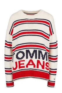 Свитер молочного цвета в полоску Tommy Jeans