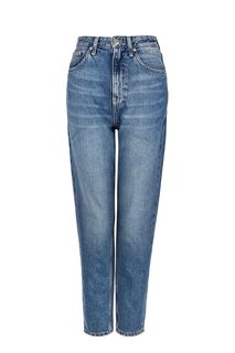 Зауженные синие джинсы с высокой талией Mom Jean Tommy Jeans