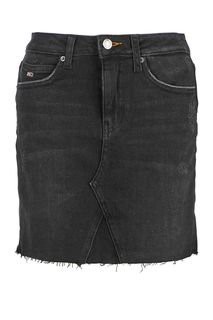 Короткая джинсовая юбка с необработанным краем Tommy Jeans