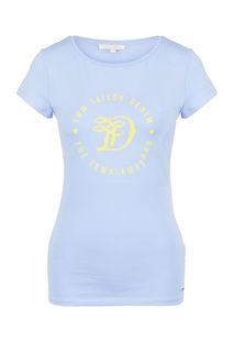 Хлопковая футболка с круглым вырезом Tom Tailor Denim