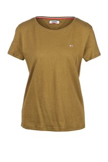 Однотонная хлопковая футболка Tommy Jeans