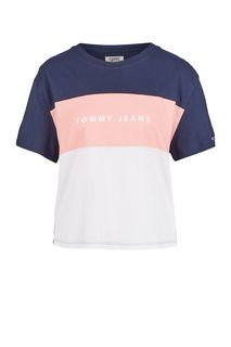 Хлопковая футболка с короткими рукавами Tommy Jeans