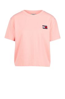 Розовая футболка с короткими рукавами Tommy Jeans