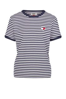 Синяя футболка в полоску Tommy Jeans