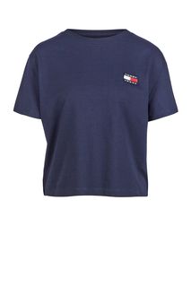 Синяя футболка с круглым вырезом Tommy Jeans