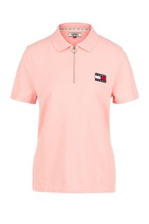Хлопковая футболка поло с короткими рукавами Tommy Jeans
