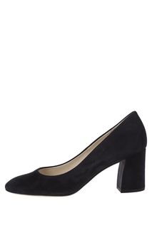 Темно-синие замшевые туфли на устойчивом каблуке Högl