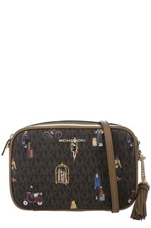Маленькая сумка через плечо с монограммой бренда Jet Set Michael Michael Kors