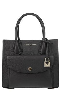 Маленькая сумка из зерненой кожи Mercer Michael Michael Kors
