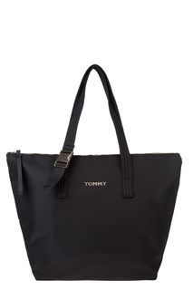 Черная текстильная сумка в форме трапеции Tommy Hilfiger