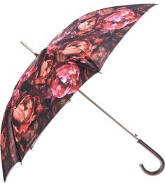 Зонт-трость с деревянной ручкой и сатиновым куполом Goroshek