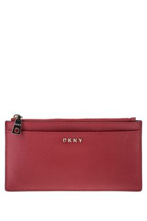 Красный кожаный кошелек Dkny