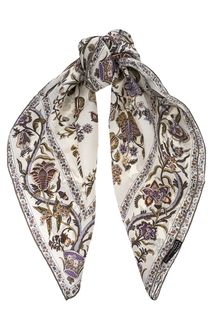 Платок из шелка с цветочным принтом Eleganzza