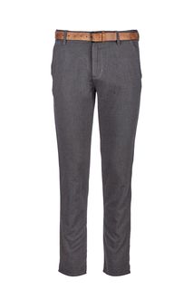 Зауженные трикотажные брюки серого цвета Tom Tailor Denim