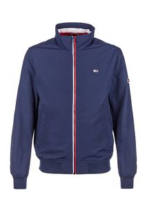 Синяя ветровка с высоким воротом Tommy Jeans