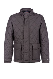 Черная куртка с накладными карманами Tommy Hilfiger