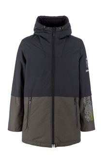 Удлиненная демисезонная куртка с капюшоном Alpex