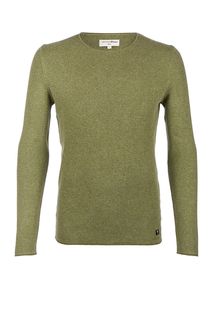 Хлопковый джемпер с круглым вырезом Tom Tailor Denim