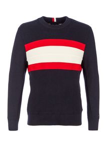 Джемпер из хлопка с контрастной отделкой Tommy Hilfiger