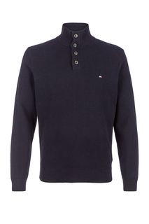 Джемпер из хлопка с воротом на пуговицах Tommy Hilfiger