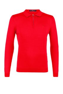 Джемпер красного цвета с высоким содержанием шелка La Biali