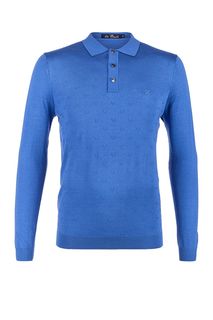 Джемпер синего цвета с застежкой на пуговицы La Biali